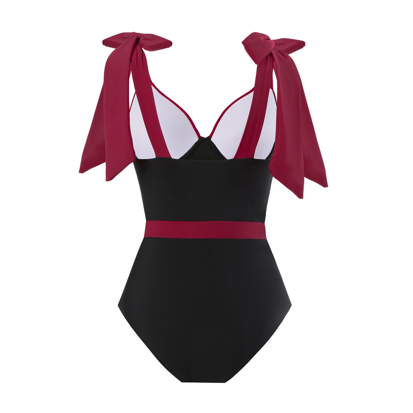 Maillot de bain femme avec une jolie jupe portefeuille et de jolis nœuds Chic und Stil