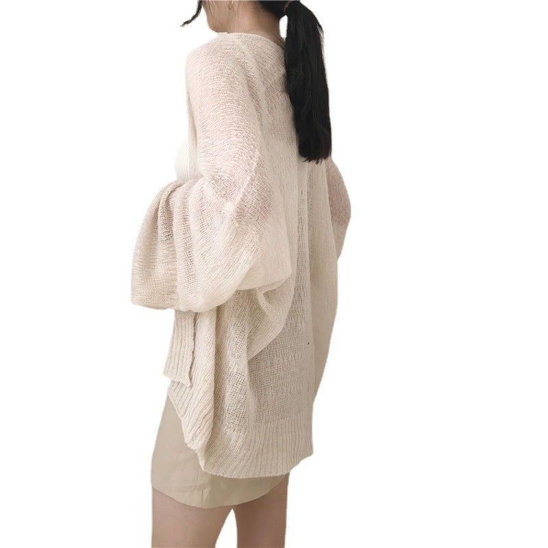 Cardigan en tricot décontracté pour femmes avec coupe ample et manches ouvertes Chic und Still
