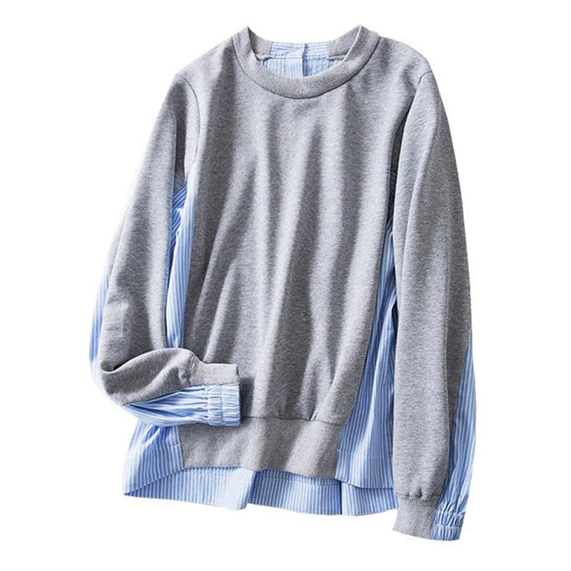 Sweatshirt décontracté pour femmes à blocs de couleur Chic und Stil