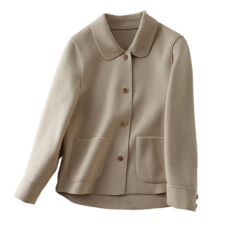 Veste femme stylée sans col à boutons Chic und Stil