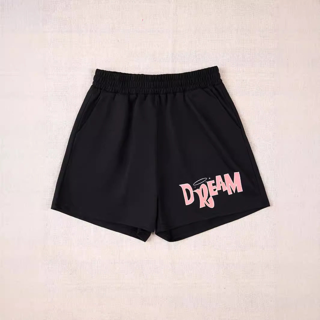 Shorts de sport pour femmes avec inscription tendance Chic und Stil
