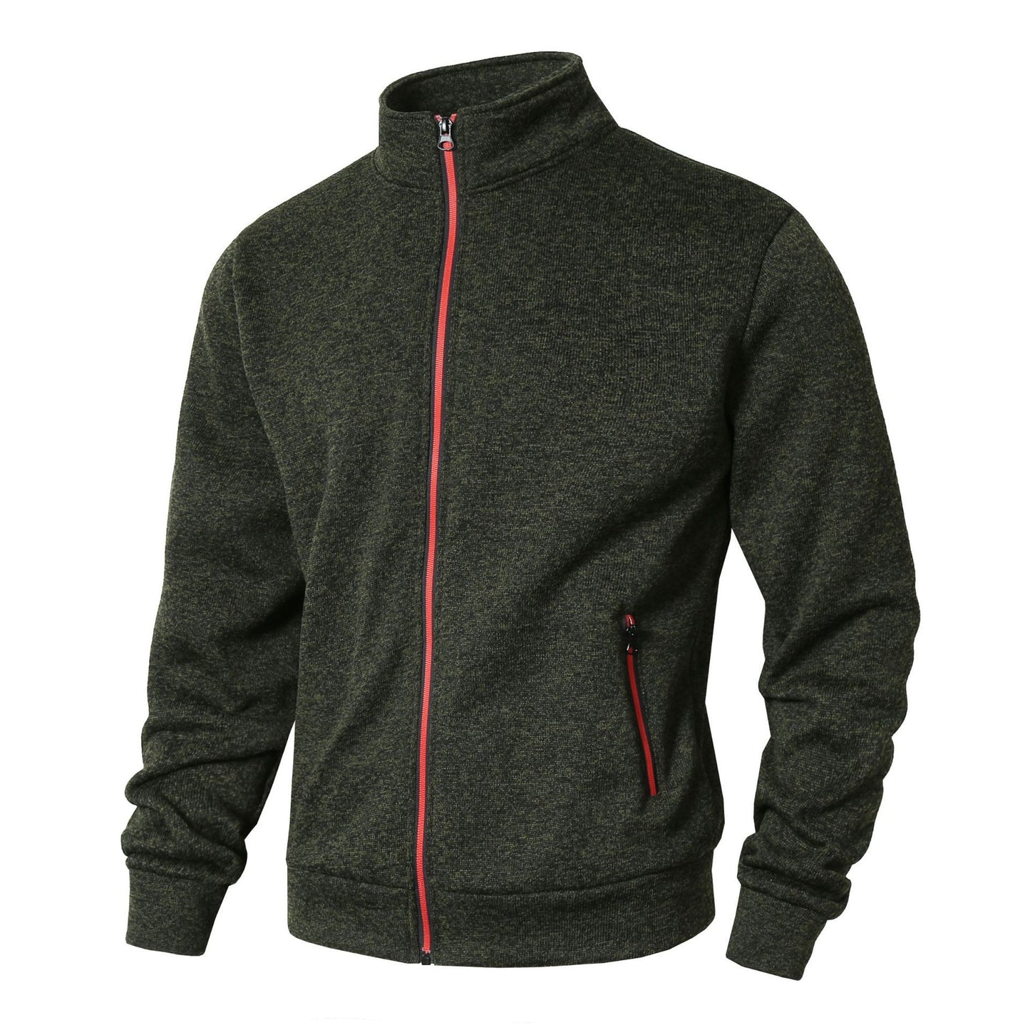 Veste en fleece sportive pour hommes avec col montant confortable et poches zippées Chic und Stil