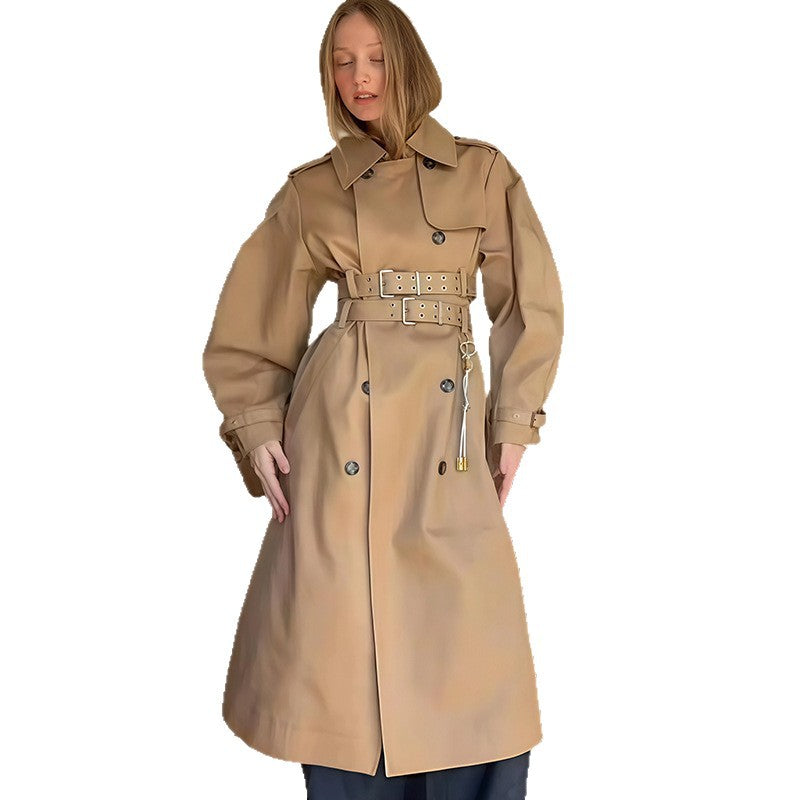 Dames imperméable trench-coat avec ceinture à la taille Chic und Stil