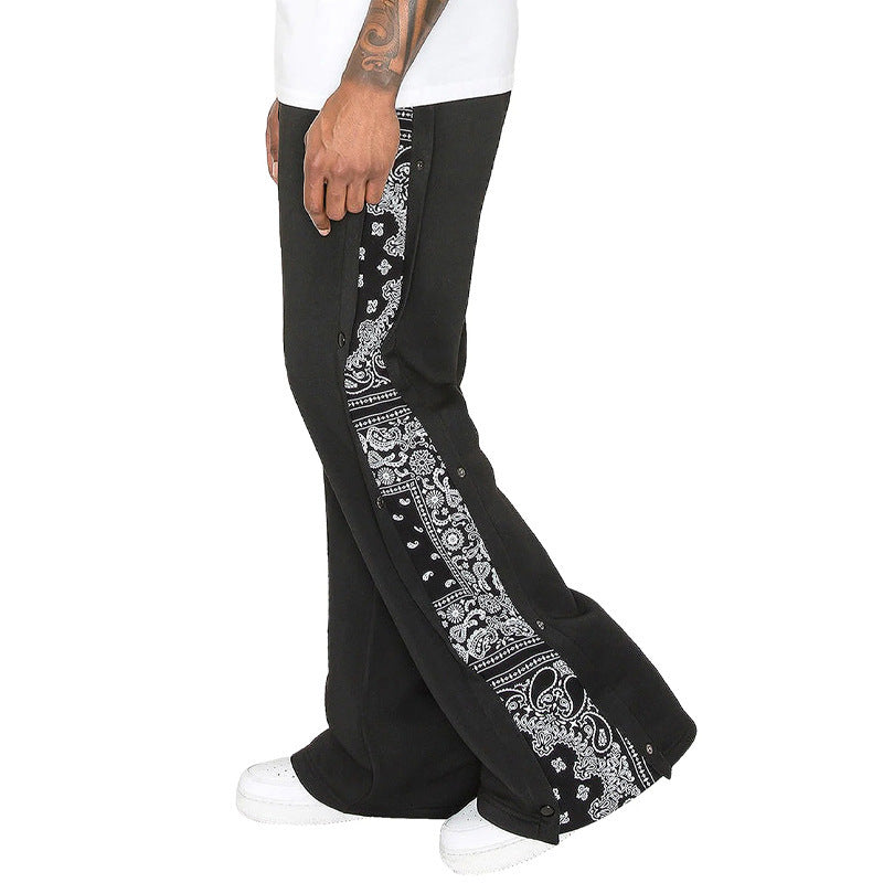 Pantalons décontractés pour hommes avec impression latérale Chic und Stil
