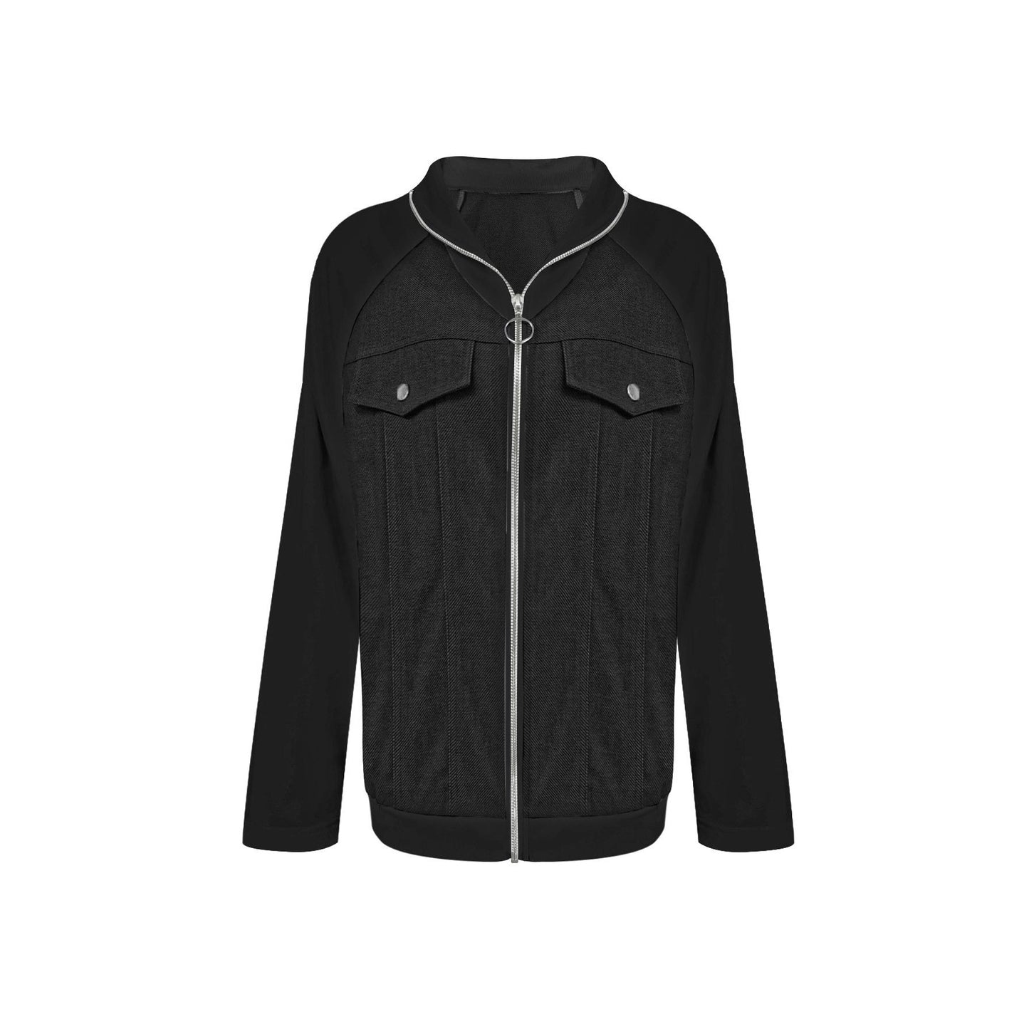 Dames Pull décontracté avec poches latérales et applications à la mode Chic und Stil