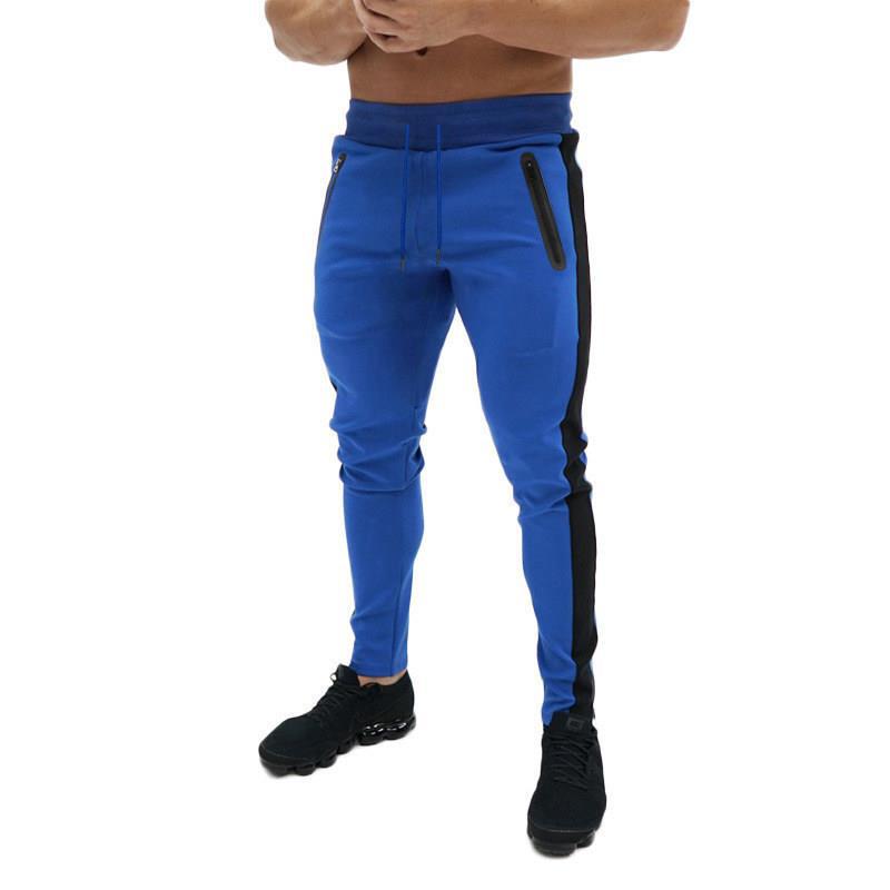 Pantalon de jogging sportif pour hommes avec poches zippées latérales Chic und Stil