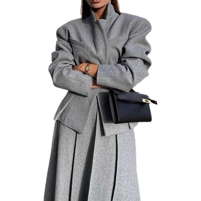 Blazer en laine surdimensionné pour femmes dans un style smart-casual Chic und Stil