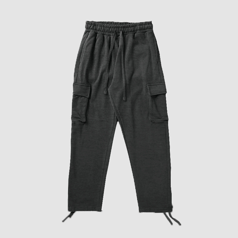Pantalon cargo pour hommes avec taille élastique et poches fonctionnelles Chic und Stil