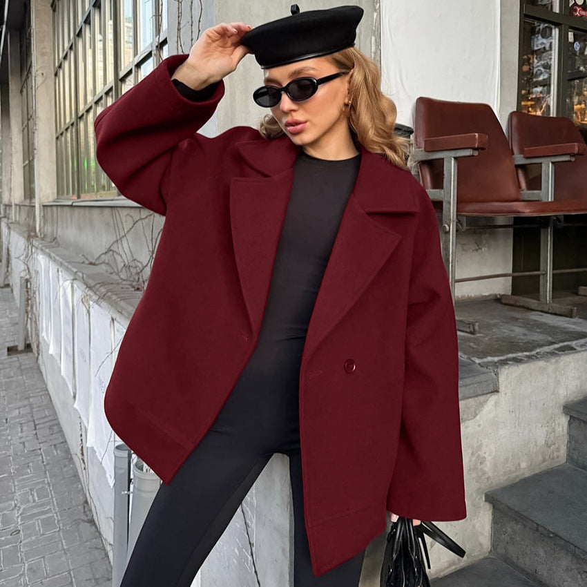 Blazer en laine oversized pour femmes Chic und Stil