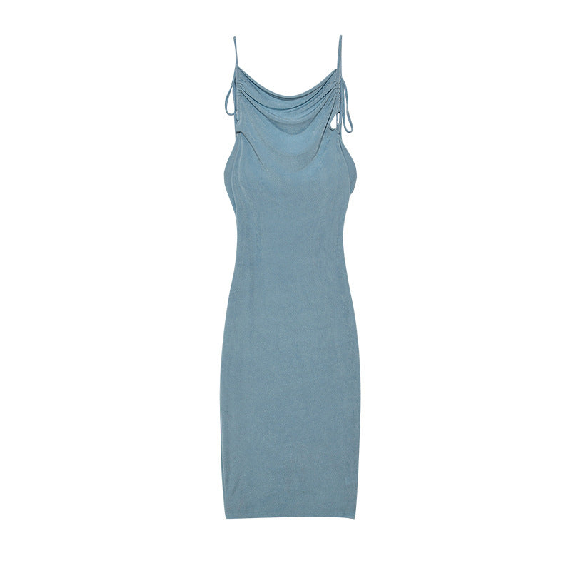Robe moulante à volants pour femmes avec bretelles réglables Chic und Stil