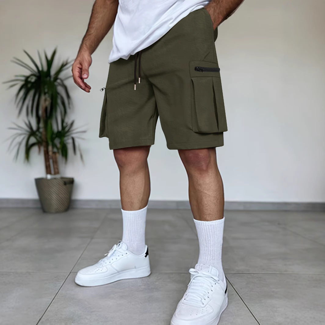 Shorts cargo utilitaires pour hommes avec poches à fermeture éclair Chic und Stil