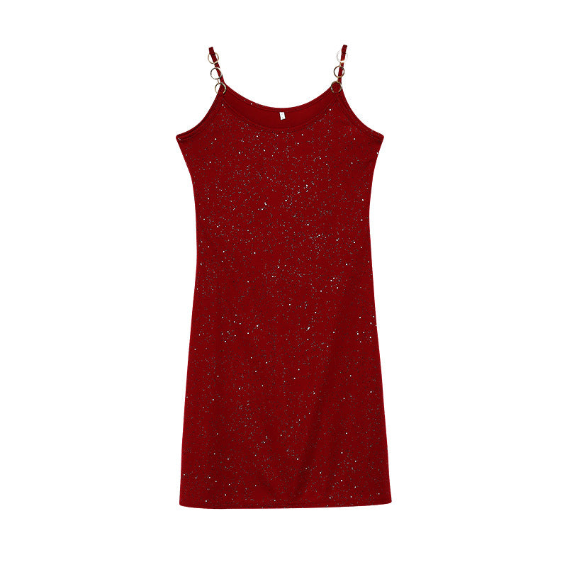 Robe nuisette brillante pour femmes Chic und Stil