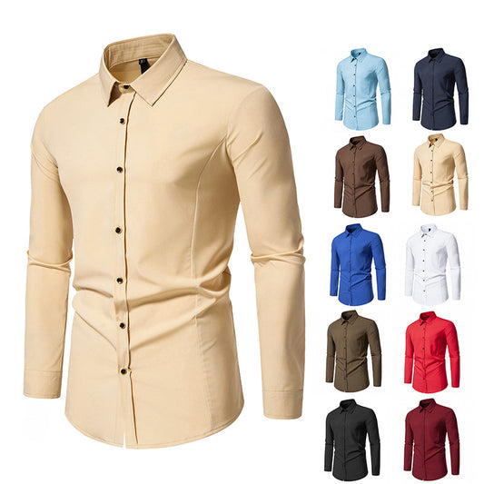 Chemise à manches longues tendance pour hommes avec une coupe élégante Chic und Stil
