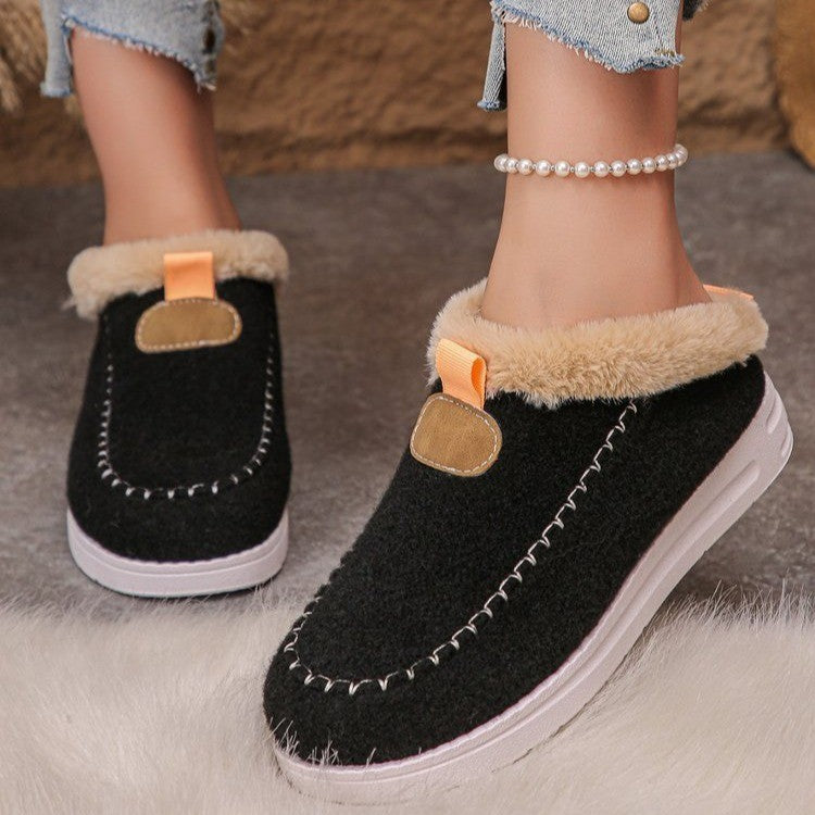 Chaussons moelleux pour femmes avec semelle antidérapante et doublure douillette Chic und Stil