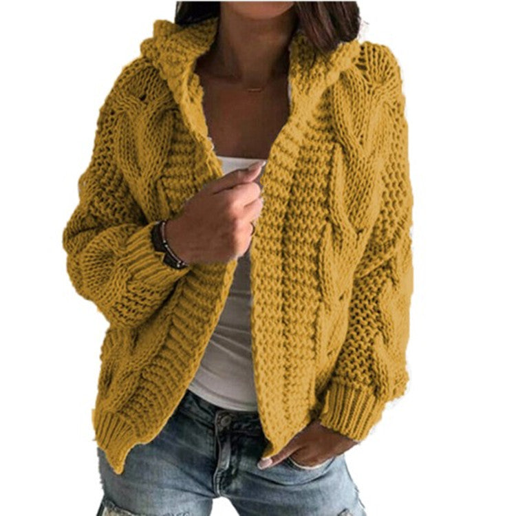 Veste en tricot pour femmes avec un motif en relief volumineux et une coupe décontractée Chic und Stil