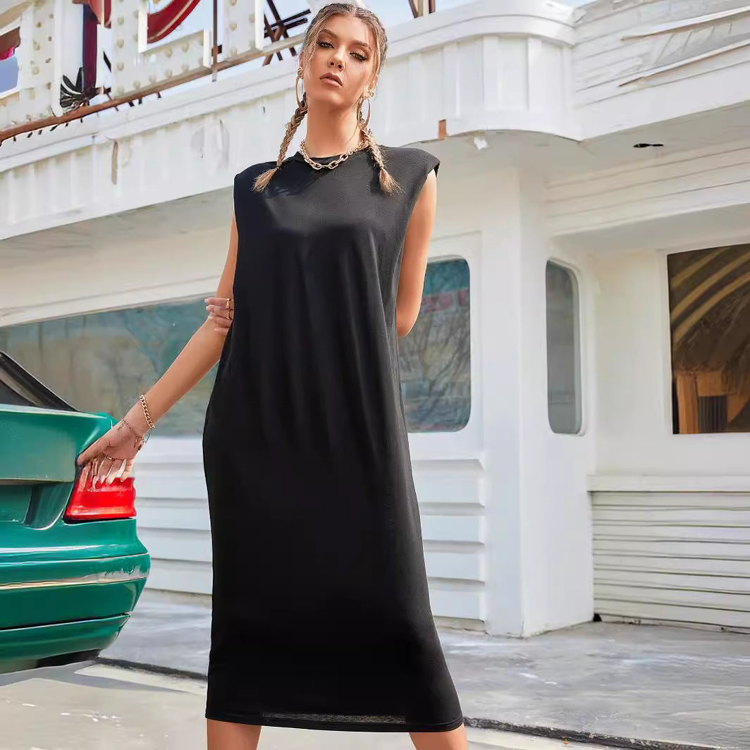 Robe maxi femme sans manches avec design élégant et coupe Chic und Stil