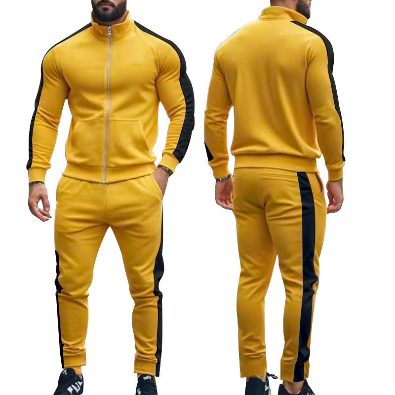 Costume de loisirs sportif pour hommes avec col haut et poches zippées pratiques Chic und Stil