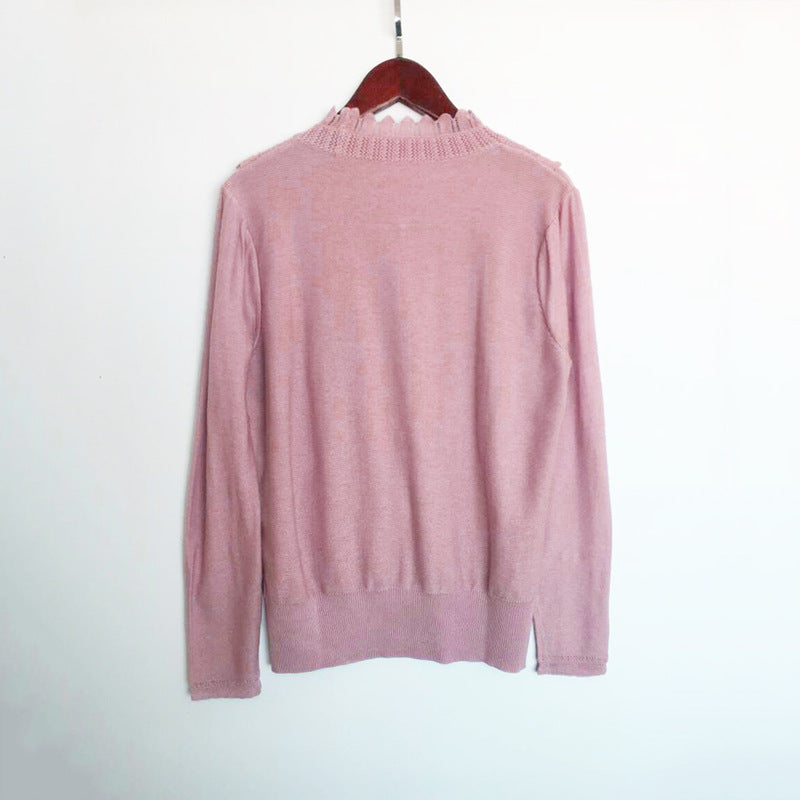 Pull en tricot froncé pour femme Chic und Stil