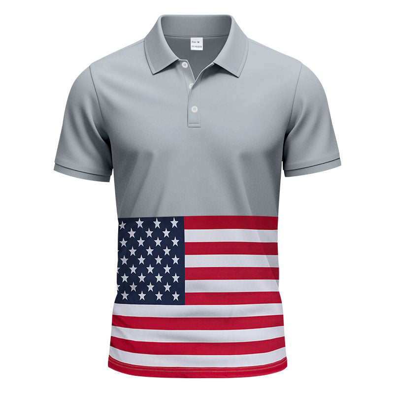 Chemise polo pour homme avec design de drapeau stylé Chic und Stil