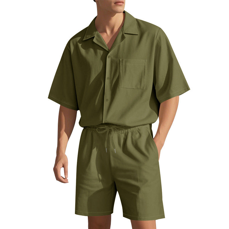 Costume court confortable pour hommes avec ceinture élastique et poches pratiques Chic und Stil