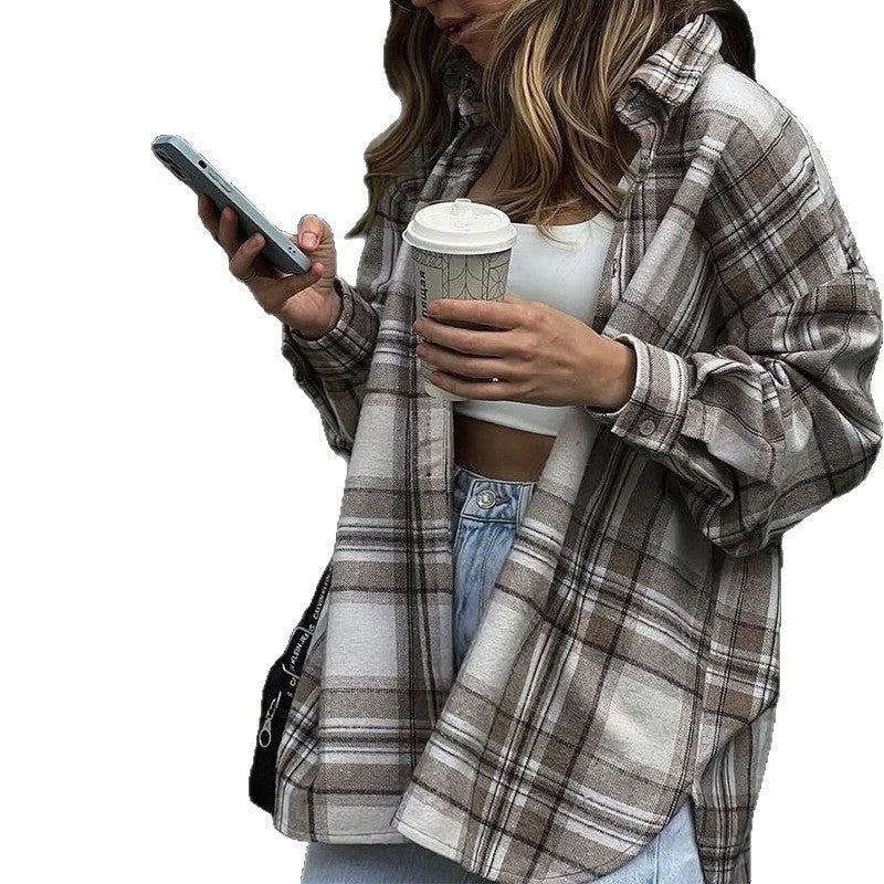 Chemise à carreaux décontractée pour femmes Chic und Stil