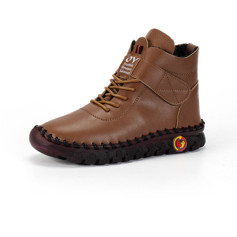 Bottes d'hiver pour femmes avec fermeture velcro réglable et profil robuste Chic und Stil