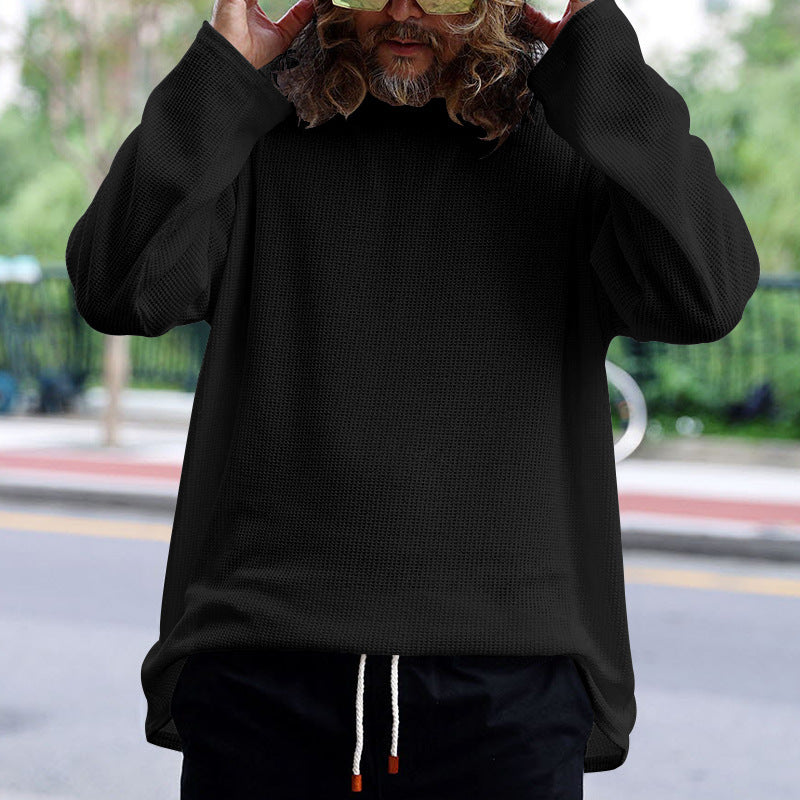 Chemise décontractée à manches longues pour homme en tissu structuré respirant Chic und Stil