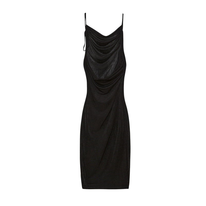 Robe moulante à volants pour femmes avec bretelles réglables Chic und Stil