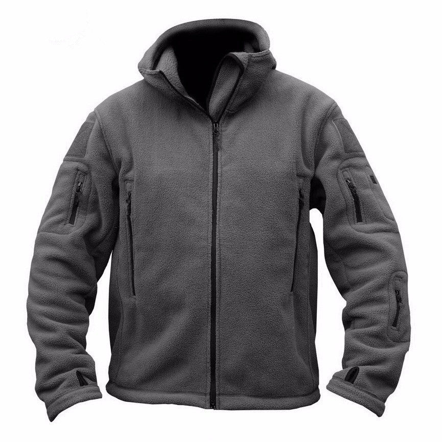 Veste en polaire pour hommes avec plusieurs poches et col de capuche ajustable Chic und Stil