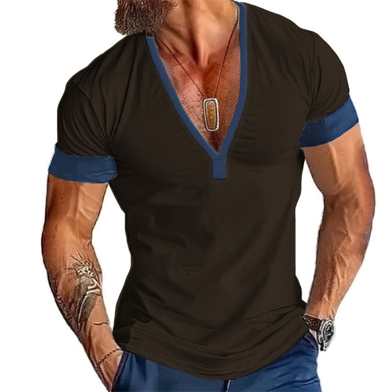 T-shirt homme col V Chic und Stil