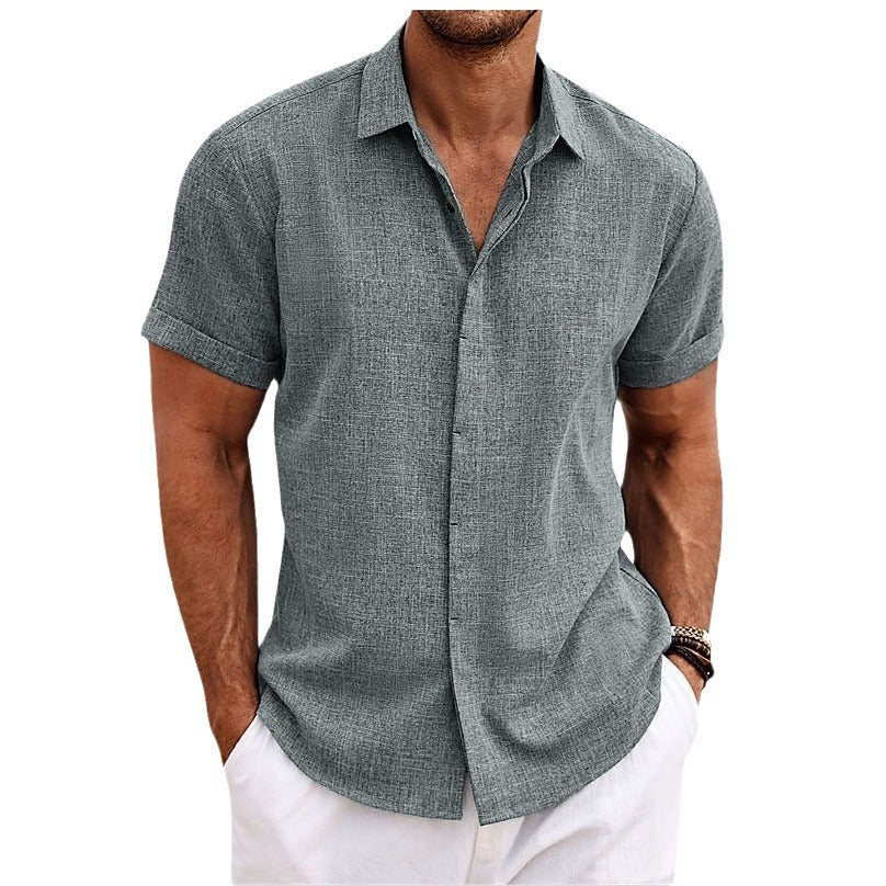 Chemise à manches courtes pour hommes en coton léger avec un confort de port agréable Chic und Stil