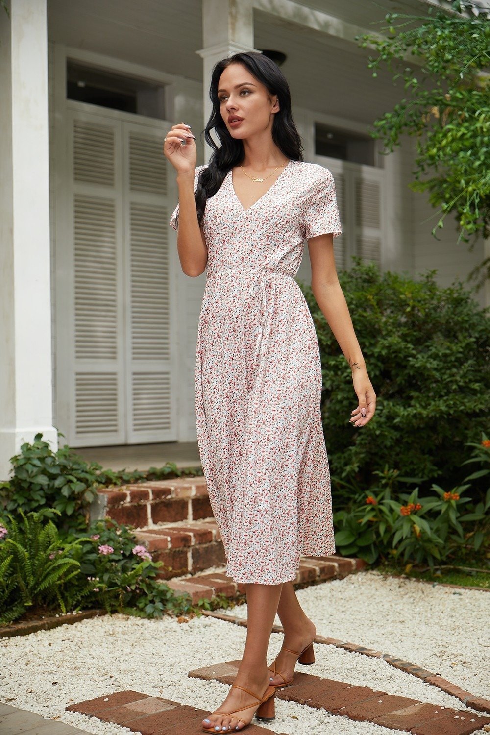 Robe maxi florale pour femmes Chic und Stil