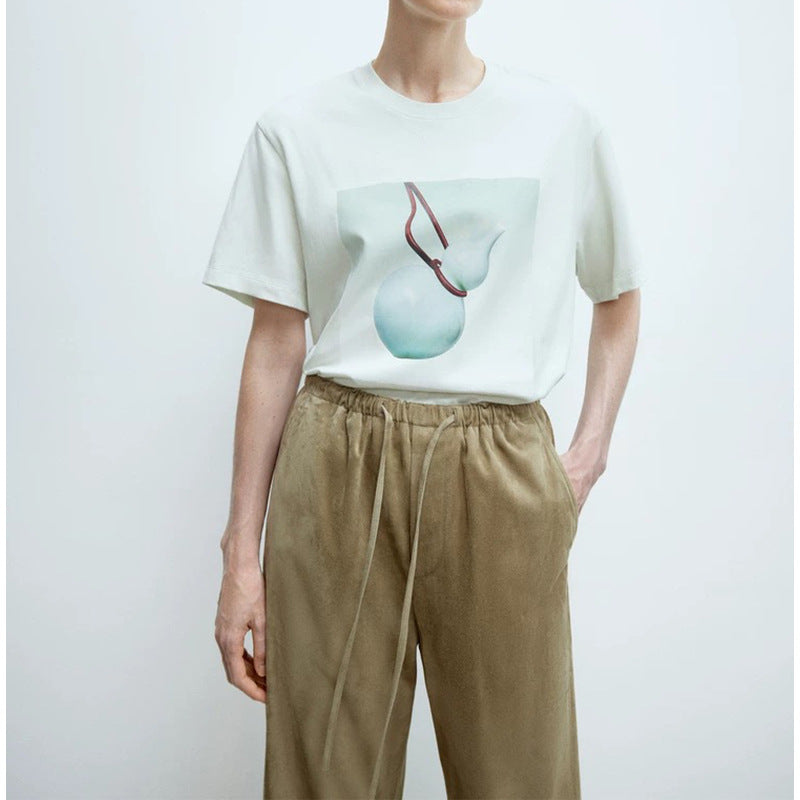 T-shirt graphique pour femmes Chic und Stil