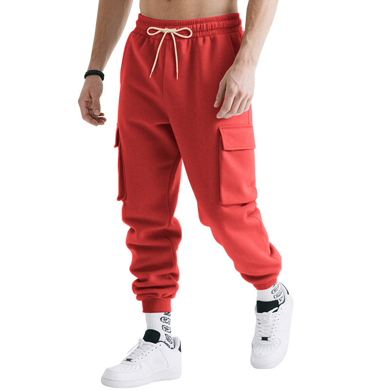 Pantalon de jogging cargo pour hommes confortable avec taille élastique et poches latérales Chic und Stil