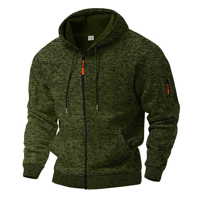Veste à capuche sportive pour hommes avec zip et poches pratiques Chic und Stil
