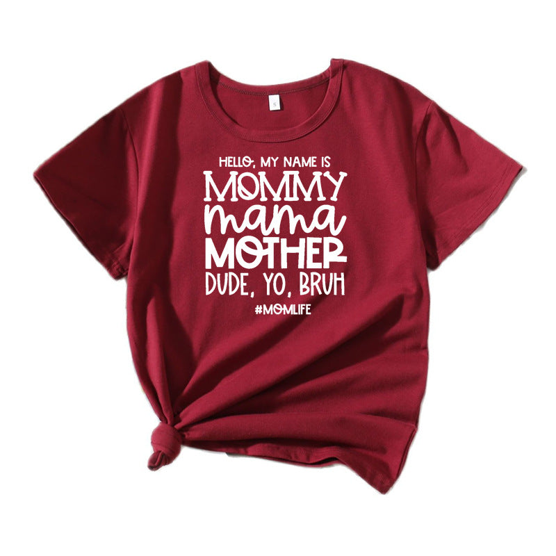 T-shirt graphique Fun Statement Chic und Stil pour femmes