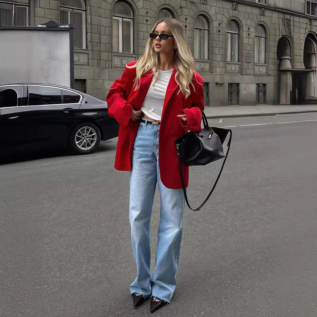 Blazer oversize pour femmes avec coupe décontractée Chic und Stil