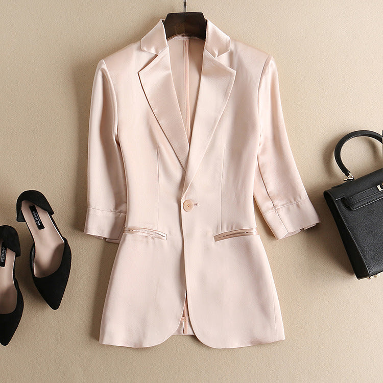 Veste en satin sur mesure pour femmes Chic und Stil