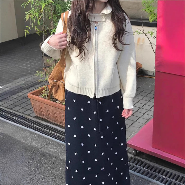 Pull en tricot pour femmes avec motif floral et coupe décontractée Chic und Stil
