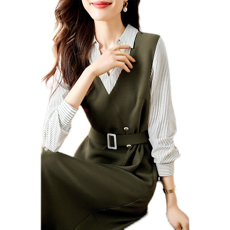 Salopette ajustée ceinturée pour femmes Chic und Stil
