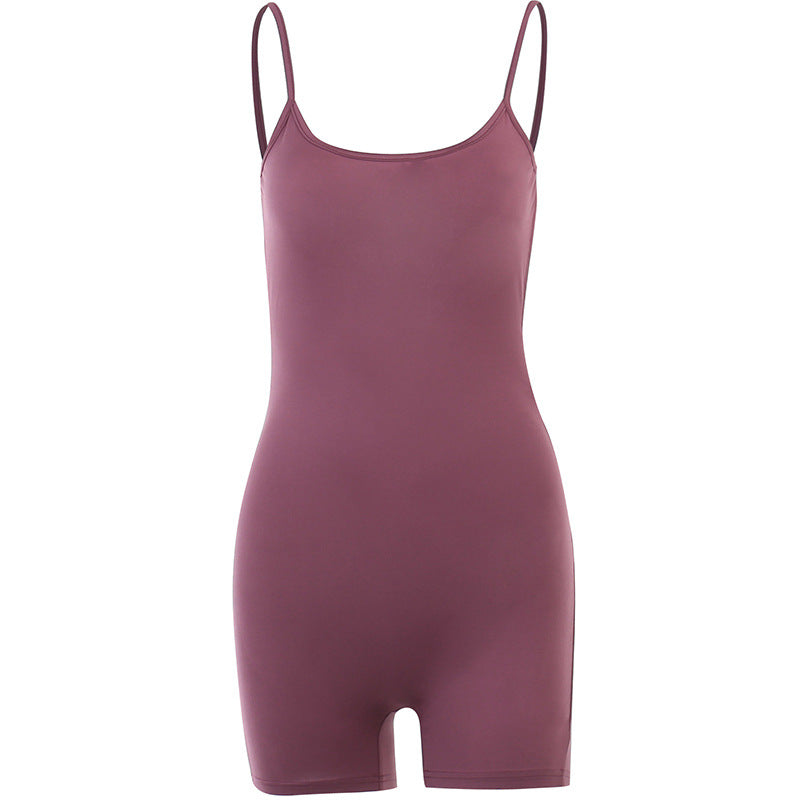 Ladies Leisure Biker Shorts Jumpsuit Chic and Style