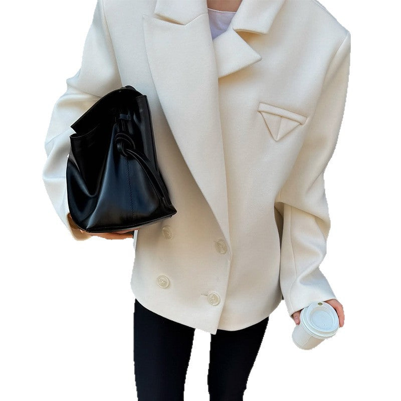 Blazer en laine oversized pour femmes Chic und Stil