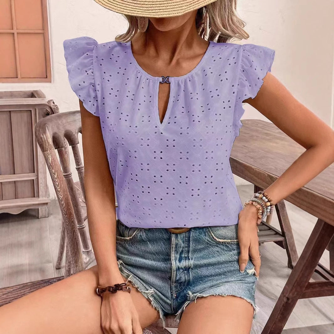 Chemisier pour femmes avec détails œillet Chic und Stil