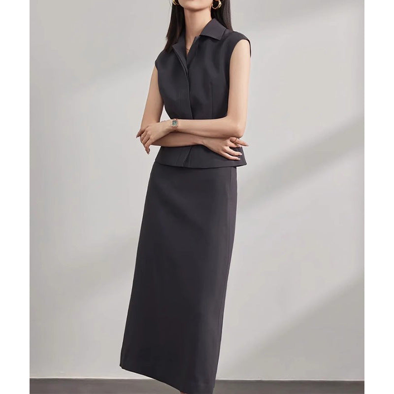 Robe midi ajustée pour femme avec ceinture Chic und Stil