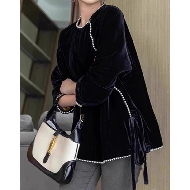 Tunique en velours ornée pour femmes Chic und Stil