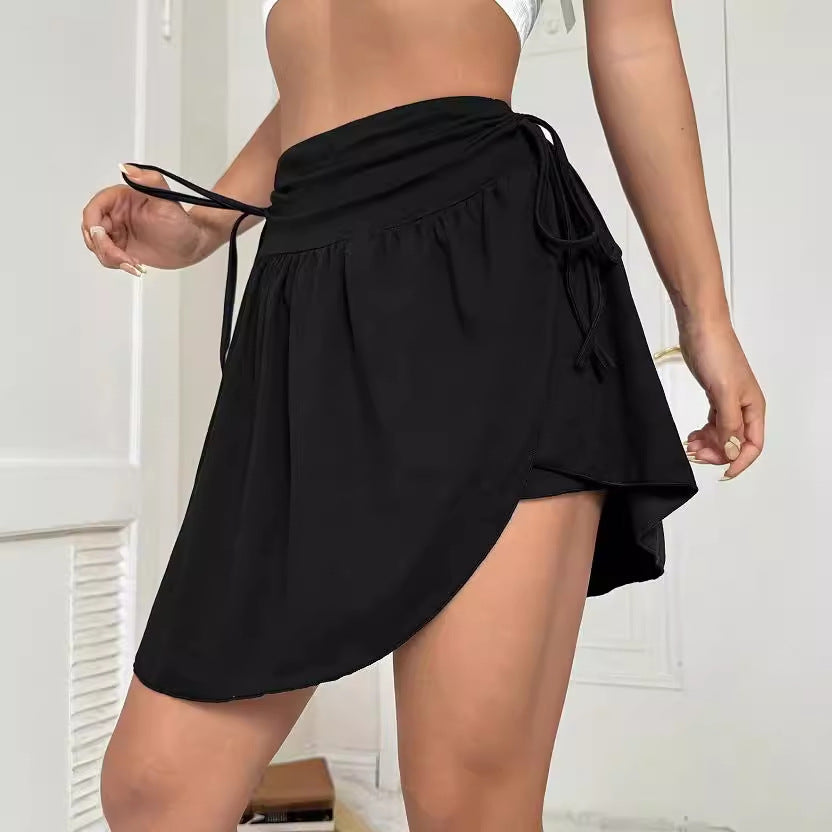 Jupe portefeuille pour femmes avec des détails de nouage élégants Chic und Stil