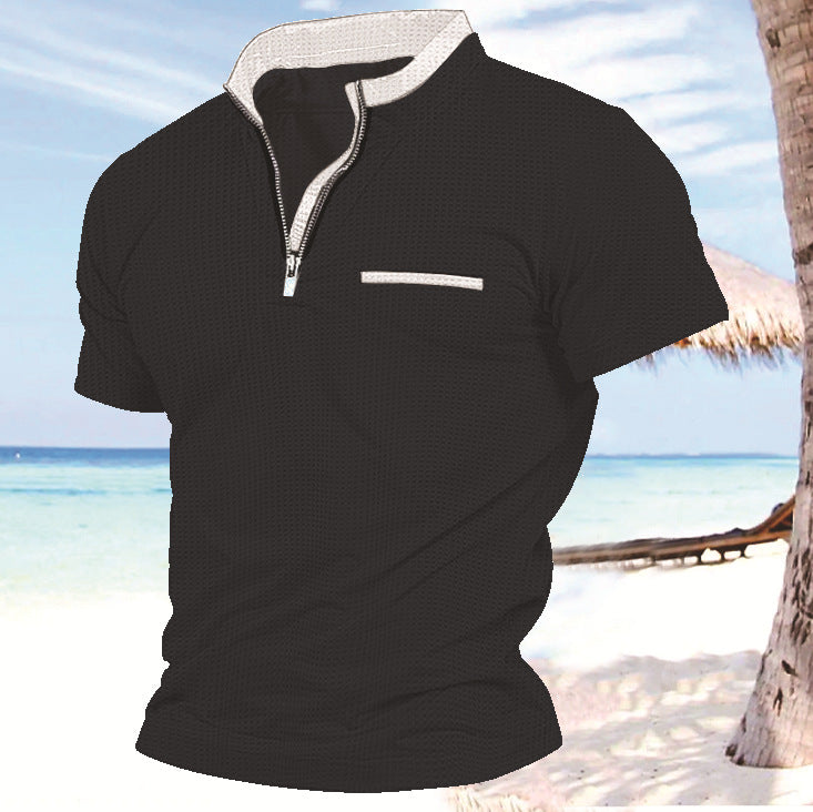 Homme zip-front loisirs performance top Chic und Stil