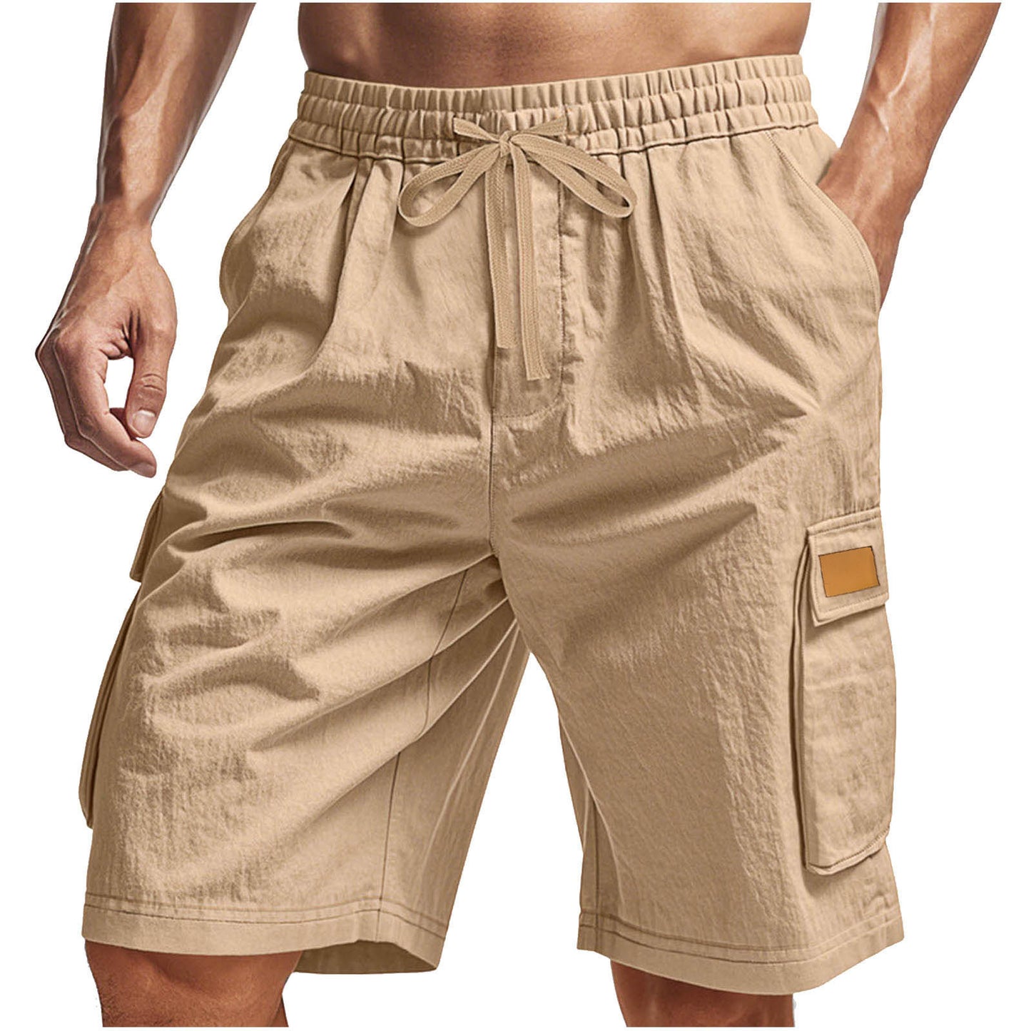 Shorts cargo décontractés pour hommes avec taille élastique et poches latérales multifonctionnelles Chic und Stil
