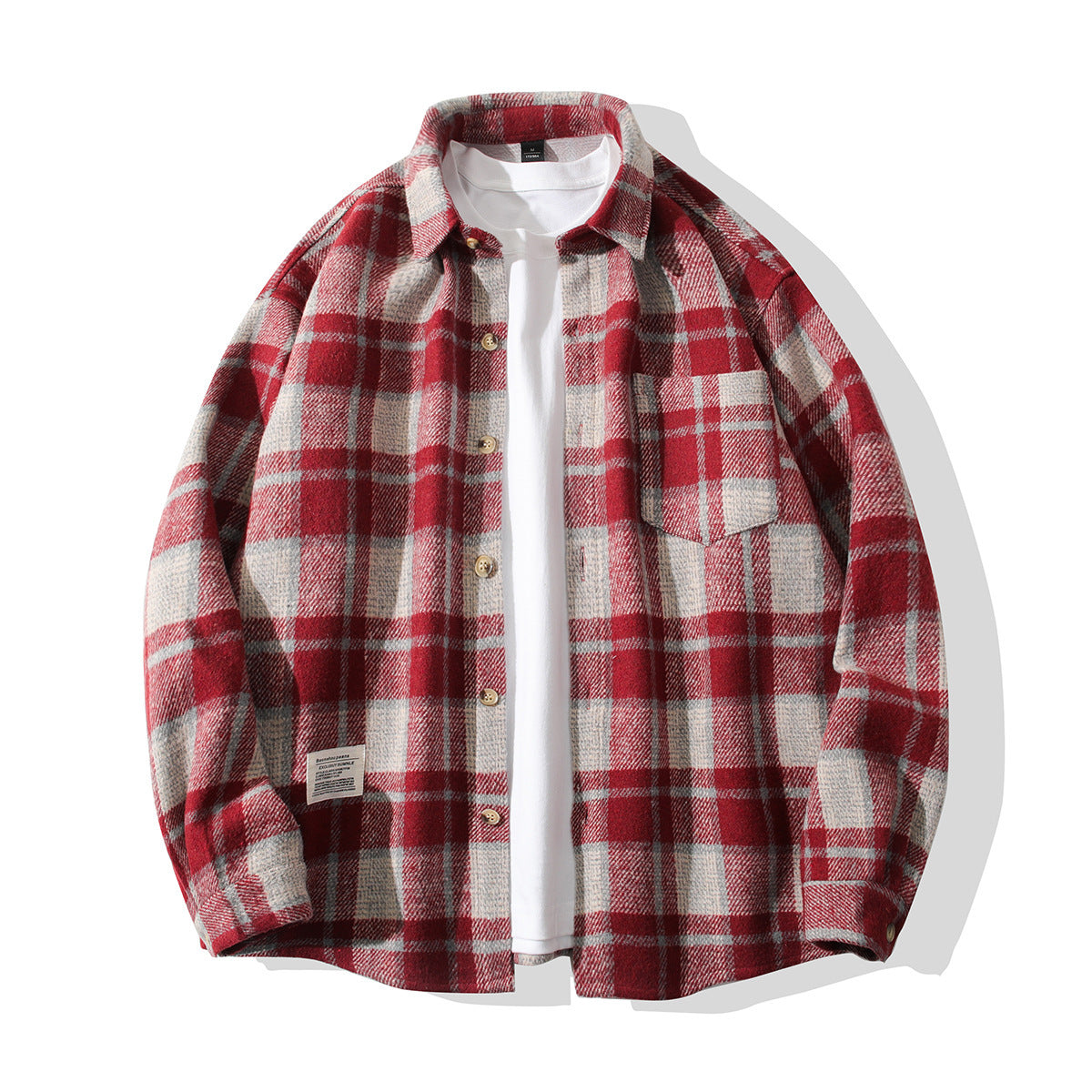 Chemise en flanelle confortable à carreaux pour homme Chic und Stil