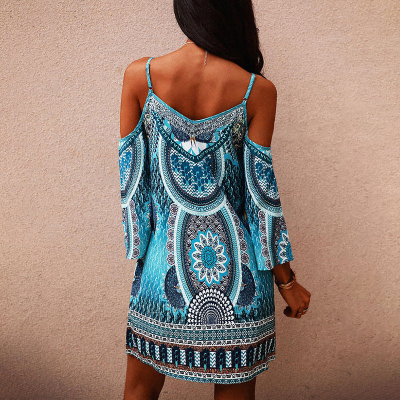 Robe Femme Bohème Épaules Nues Chic und Stil